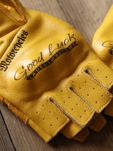 Summer Genuine Leather Half-<b>Finger</b> Motorcycle Gloves Exposed <b>Fingers</b> Cowhide Bicycle Equipment for <b>Bike</b> Gym Riding Hand Grips - Product Image 5