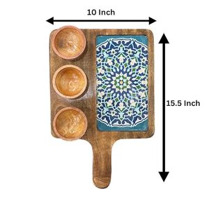 Plato de madera para servir de fabricante de confianza para hogares ecológicos diseñado para una larga durabilidad y uso diario seguro para alimentos - Product Image 6