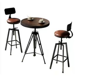 Swt <span class=keywords><strong>2025</strong></span> công nghiệp cổ điển gang thanh phân có thể điều chỉnh thanh phân với ghế gỗ thanh phân - Product Image 2