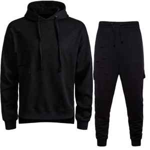 ชุดวอร์มออกกำลังกายผู้ชายแบบมีฮู้ดพร้อมซิปและกระเป๋า ขายส่งเสื้อผ้าออกกำลังกายสำหรับฤดูหนาว ราคาถูก - Product Image 1
