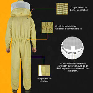Ropa DE TRABAJO personalizada, traje de apicultura, poliéster de nailon más vendido con características antiestáticas y transpirables - Product Image 3