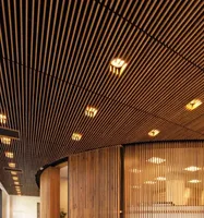 Matériaux de Décoration Intérieure Plafond en Aluminium Tube Carré Plafond Suspendu Dalles de Plafond Acoustiques