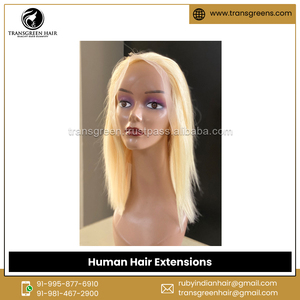 วิกผมคนผมตรงแบบมีลูกไม้ด้านหน้าขนาด13x4 HD วิกผมต่อ613ผมมนุษย์ปรับขนาดได้ - Product Image 4