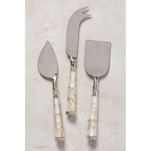 Rebanador de mantequilla pulido, esparcidor de queso con mango de hoja dorada, vajilla de acero inoxidable Chapado en plata real, nuevo diseño - Product Image 4