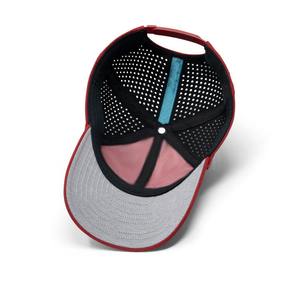 Logotipo personalizado bordado deportivo para gorra de camionero de secado rápido impermeable 100% algodón sombrero para correr láser agujero perforación Golf - Product Image 6