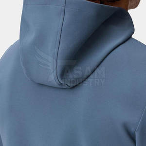 Custom Blank Quarter Zip Hoodies Running Training Lightweight Quarter Zip Hoodies for Men - Product Image 4