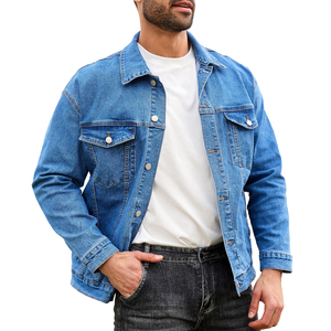 Chaqueta de Mezclilla de Alta Calidad para Hombre, Venta al Por Mayor, Chaqueta de Invierno Ajustada de Mezcla de Algodón, Chaqueta Casual de Moda con Botones - Product Image 3