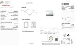 Calidad Premium Fancy Intense Yellow 7,5 quilates Emerald Cut IGI Certified Yellow Emerald Cut Lab Grown Diamante suelto para joyería - Product Image 2