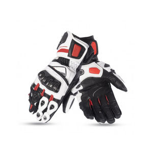 Gants de course pour moto et motocyclette, logo personnalisé, cuir véritable, gants de moto à doigts complets - Product Image 1