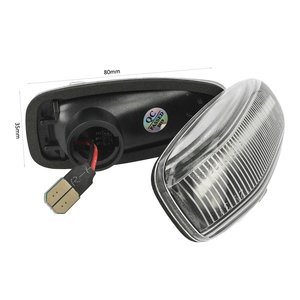 ชุดสัญญาณไฟเลี้ยว LED ด้านข้างแบบไดนามิก W210 R170 W208 W202 Mercedes Benz 2108200921แบบใส W638 OEM รถ - Product Image 3