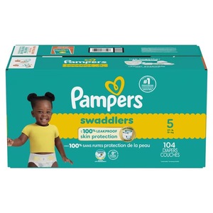 Couches pour bébé Pampers - Swaddlers - Taille 5, 132 unités, couches jetables ultra absorbantes pour nourrissons - Product Image 3