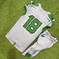 Paquete de Uniforme de Fútbol Americano, Jersey, Pantalones, Calcetines + Bolsa, Personalizado Completo, Proveedor OEM, Nombre del Equipo y Números Impresos