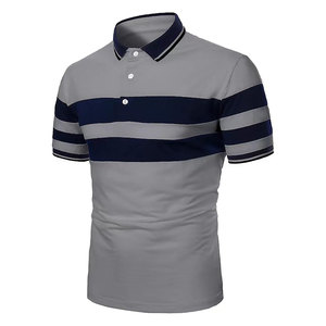 Elegante nuevo diseño de los hombres para los polos Patrón sólido Algodón Ropa de calle Logotipo personalizado Bordado de alta calidad Hecho en fábrica - Product Image 3