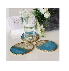 Posavasos de Resina Epoxi de Estilo Rústico, Hechos a Mano, Ecológicos, Reutilizables, con Logotipo Personalizado, Grosor Personalizado, Buena Calidad - Product Image 3