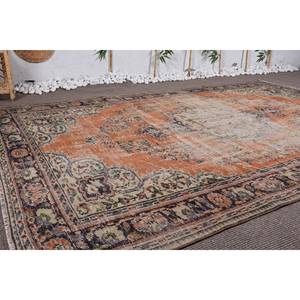 พรมขนสัตว์แนววินเทจขนาด6.3x9.4ฟุตผ้าตัดต่อสีเบจสีส้มสไตล์คลาสสิกสำหรับห้องนั่งเล่นรถสานแบนราบกว้าง4เมตรพร้อมด้านหลังเป็นยาง - Product Image 2