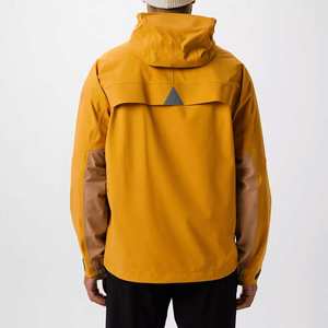 Veste de pluie à capuche imperméable et légère à fermeture éclair pour hommes, veste en duvet d'extérieur chaude et respirante pour hommes - Product Image 4