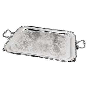 Classic Design Aluminium Serving <b>Tray</b> Antique Finished <b>Food</b> Dessert Serving <b>Trays</b> Tabletop Home Hotel Usage - Product Image 4