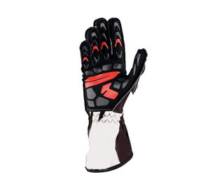 Karting Kart Guantes Rally Motorsport Sublimado OEM Totalmente Personalización Silicon Grip Racing Guantes Venta al por mayor Tarifa personalizada - Product Image 4