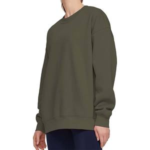 Sudadera Unisex Extra Grande para Mujer, Cuello Redondo, Mezcla de Algodón, Ropa Informal para el Día a Día, Sudadera Extra Grande de Felpa Suave - Product Image 2