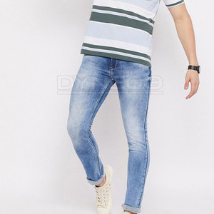 Jean décontracté pour homme, taille mi-haute, en coton léger, coupe droite, respirant, séchage rapide, logo personnalisé, service OEM – Meilleures ventes - Product Image 5