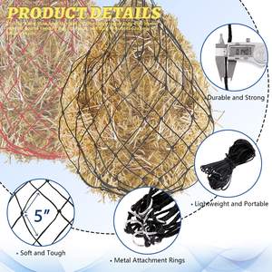 Sac à foin pour chevaux, chèvres, moutons, mangeoire suspendue pour stalles avec service de coupe pour utilisation en écurie - Product Image 2
