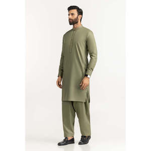 Traje de Invierno para Novio, Corte Regular, Bordado, Verde Menta, 100% Algodón, Modelo SK-EMB25-041 - Product Image 3