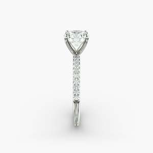 Bague en diamant Moissanite coupe ronde en argent 925 1.5 carats avec réglage pavé bague de mode élégante pour dames luxe de tous les jours - Product Image 3