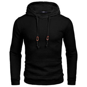Sweat-shirt à capuche noir pour homme, en molleton de coton, style jogging, vêtement de sport décontracté, pull thermique 100%, fabrication ODM, respectueux de l'environnement, personnalisable - Product Image 5