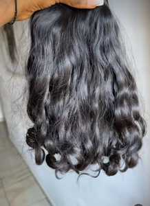 Haute qualité 100% vierge humide ondulé Extensions de cheveux 16 pouces lâche vague profonde faisceaux indien brut Top Temples cheveux - Product Image 3