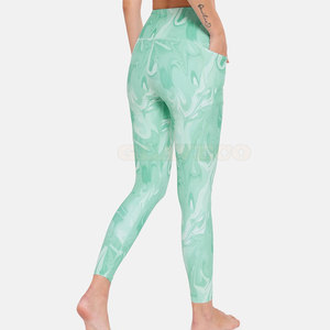 High Quality Women's <b>Legging</b> with Elastic Waist Customized New Design Solid <b>Pattern</b> Sublimation Printing <b>Legging</b> - Product Image 2