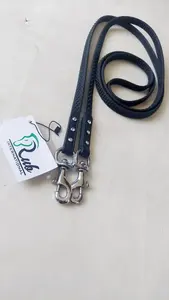 Rub International 7860R Riendas para Caballo de Latón con Puntos Negros de Alta Calidad, Cuero Duradero, Color/Tamaño/Logotipo Personalizables - Product Image 2