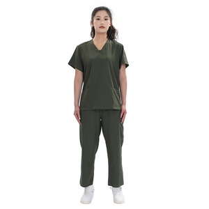 Custom Logo Girls Hospital Uniforms Long Sleeve <b>Nurse</b> Scrub Suit Work Wear Elastic Factory Price Medical <b>Nurse</b> <b>Accessory</b> Scrubs - Product Image 5