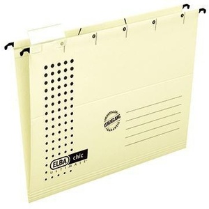 Hangemappe ELBA Chic ULTIMATE <b>A4</b> File <b>Folders</b> 240g/m Chamois 5/Pack - Product Image 1