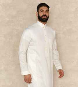 Nueva Jubba Thobe Elegante e Informal para Hombre, Talla Grande, Largo hasta el Tobillo, Manga Larga, Transpirable, Ligera, Cómoda y de Secado Rápido para Oración - Product Image 2
