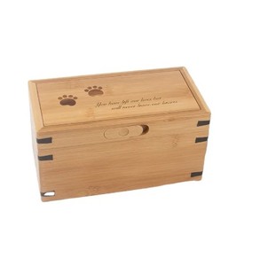Wooden Urn for Human Ashes and Pet Cremation Elegant Keepsake Funeral <b>Supplies</b> with Unique Wood Pet Funeral Urn - Product Image 1