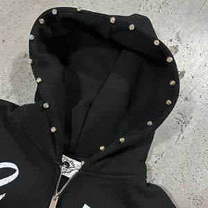 เสื้อฮู้ดซิปผู้ชายแบบสั่งทำพิเศษ ผ้าฝ้าย 100% สำหรับฤดูหนาว ทรงโอเวอร์ไซส์ ระบายอากาศได้ดีและกันลม - Product Image 3