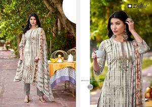 <b>Indian</b> Pakistani Designer Trendy Ethnic Party Wear Exclusive Pure Cotton <b>Fabric</b> Heavy Embroidery for Bridal Occasions-Salwar - Product Image 3