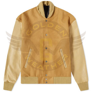 Mangas de lana ligeras de corte regular, 2 bolsillos laterales, detalles de lana, cierre de cremallera, ribetes acanalados, logotipo bordado, impermeable para invierno - Product Image 4