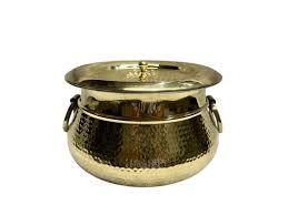 Regal Brass Mughlai Deg Set Recipiente de Servicio Tradicional hecho a mano para fiestas reales Acabado antiguo Ideal para bodas Catering - Product Image 5
