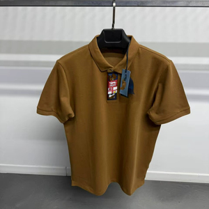 Camiseta de Algodón Lisa para Hombre, Manga Corta, Cuello en V, Casual, Transpirable, Ecológica, OEM, ODM, Bordada, con Logotipo Personalizado en la Parte Delantera - Product Image 1