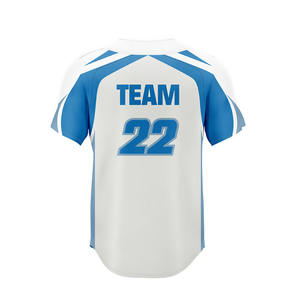 Camisetas de uniforme de malla para hombre, precio al por mayor, personalizado, duradero, conjunto de uniforme de Béisbol Juvenil con cuello, sublimación, ropa de softball - Product Image 4