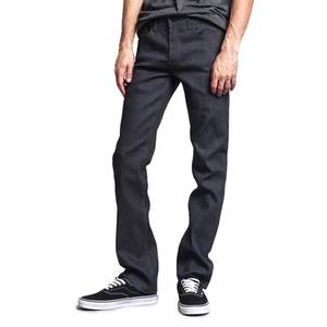 Men's lightweight, breathable, loose casual <b>jeans</b> with stylish tapered feet design, slim fit straight leg elastic <b>jeans</b> - Product Image 2