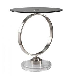 Recién llegado, mesa de centro de diseño moderno con acabado negro, mesa auxiliar metálica de tamaño mediano, muebles de decoración para el hogar a la moda - Product Image 6