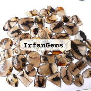 Top qualité taille libre naturel Montana Agate lâche pierres précieuses guérison Cabochon Lot pour la fabrication de bijoux guérison pierres précieuses Montana - Product Image 4