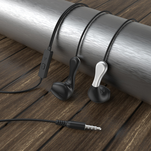 Prise pour écouteurs EP-266 noire avec microphone - Product Image 2