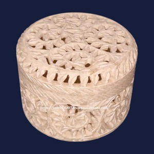 Nuevo diseño tradicional de calidad moderna, el mejor producto, caja tallada de esteatita con artículo pulido hecho a mano para regalo de almacenamiento de joyas - Product Image 2