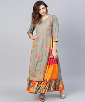 Ensemble Salwar Kameez de Mariage Pakistanais pour Femme, en Coton Noir, Magnifique, avec Broderie en Velours Lourd et Imprimé, 3 Pièces (Blouse Incluse)