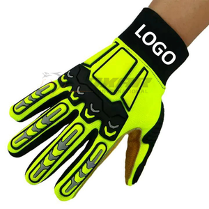 Los guantes protectores con palmas acolchadas y ajuste ergonómico mejoran la comodidad del control y la seguridad al manipular herramientas y piezas pesadas - Product Image 4