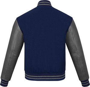 College Jackets Vente en gros Logo personnalisé blanc plaine Letterman Graffiti Baseball College Baseballjacket pour hommes - Product Image 3