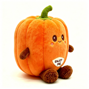 Peluche de calabaza personalizado, juguete de calabaza de peluche, lindo animal de peluche de calabaza, peluche de fruta de otoño - Product Image 2